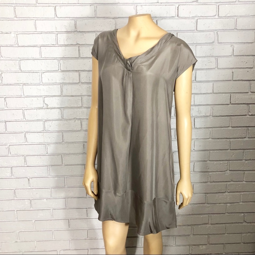 Eileen Fisher Silk Crepe de Chine Oversized Blouse